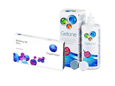 Biofinity XR Toric (3 Lentillas) + Gelone 360 ml