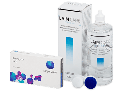 Biofinity XR Toric (3 Lentillas) + Laim Care 400 ml