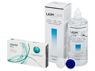 Clariti Elite (6 Lentillas) + Laim-Care 400 ml