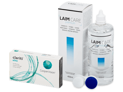 Clariti Elite (6 Lentillas) + Laim Care 400 ml