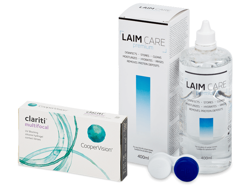 Clariti Multifocal (6 Lentillas) + Laim Care 400 ml - Pack ahorro