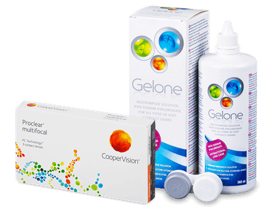 Proclear Multifocal (3 Lentillas) + Gelone 360 ml