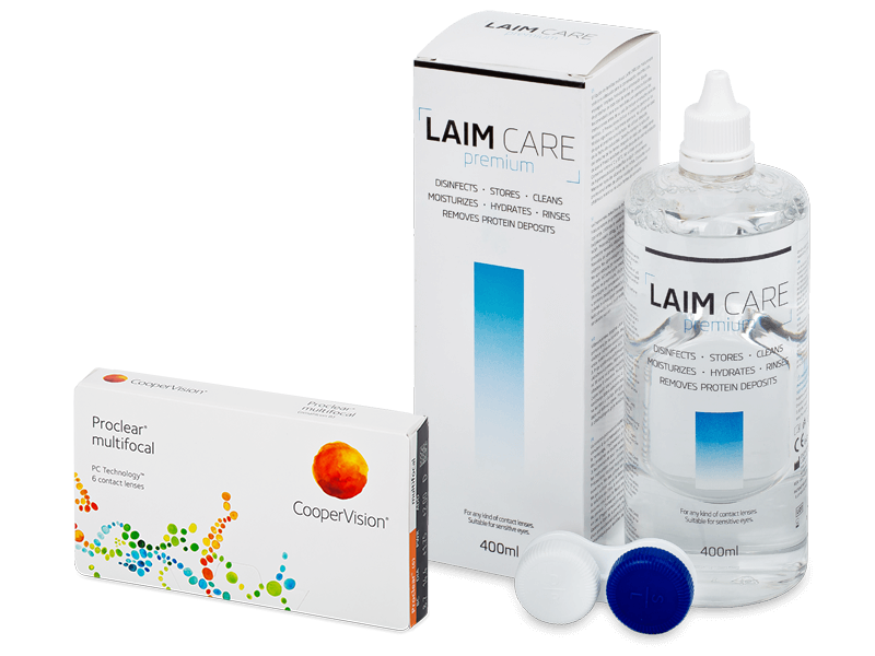 Proclear Multifocal (6 Lentillas) + Laim Care 400 ml - Pack ahorro