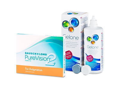 PureVision 2 for Astigmatism (3 Lentillas) + Gelone 360 ml