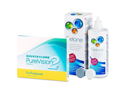 PureVision 2 for Presbyopia (3 Lentillas) + Gelone 360 ml