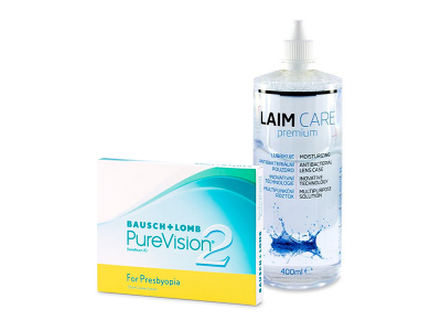 PureVision 2 for Presbyopia (3 Lentillas) + Laim-Care 400 ml