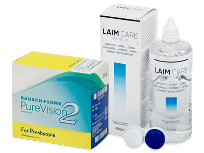 PureVision 2 for Presbyopia (6 Lentillas) + Laim Care 400 ml