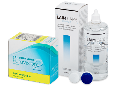 PureVision 2 for Presbyopia (6 Lentillas) + Laim-Care 400 ml