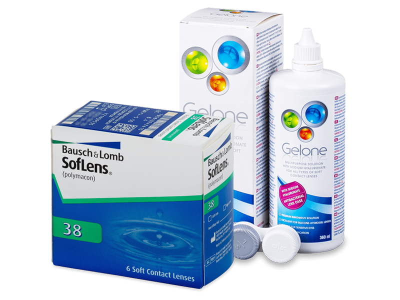 SofLens 38 (6 Lentillas) + Gelone 360 ml - Pack ahorro