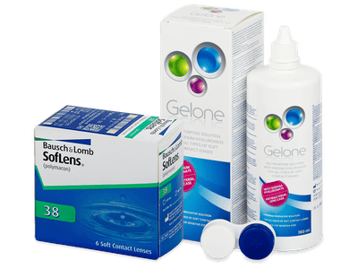 SofLens 38 (6 Lentillas) + líquido Gelone 360 ml