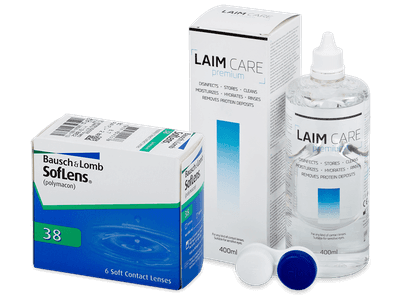 SofLens 38 (6 Lentillas) + Laim-Care 400 ml - Diseño antiguo