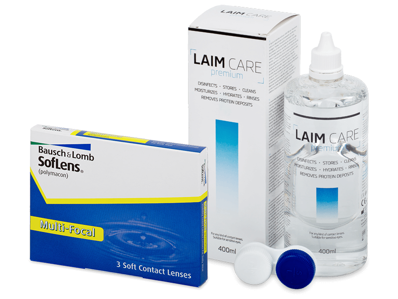 SofLens Multi-Focal (3 Lentillas) + Laim-Care 400 ml - Pack ahorro