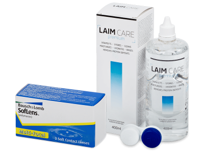 SofLens Multi-Focal (3 Lentillas) + Laim-Care 400 ml - Este producto también está disponible en esta variación de empaque