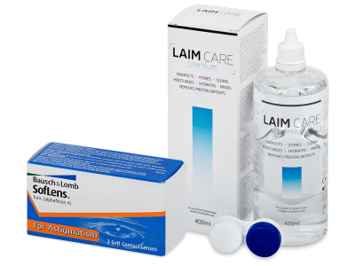 SofLens Toric (3 Lentillas) + Laim-Care 400 ml - Este producto también está disponible en esta variación de empaque