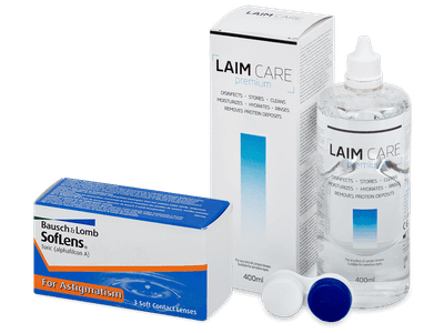 SofLens Toric (3 Lentillas) + Laim Care 400 ml - Este producto también está disponible en esta variación de empaque