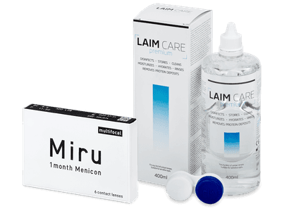 Miru 1month Menicon multifocal (6 Lentillas) + Laim-Care 400 ml