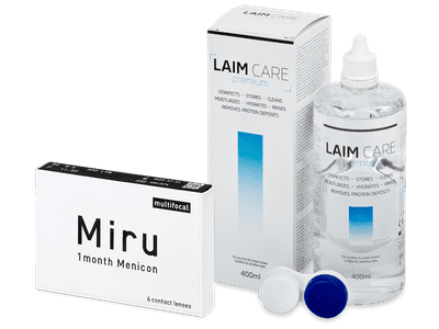 Miru 1month Menicon multifocal (6 Lentillas) + Laim Care 400 ml