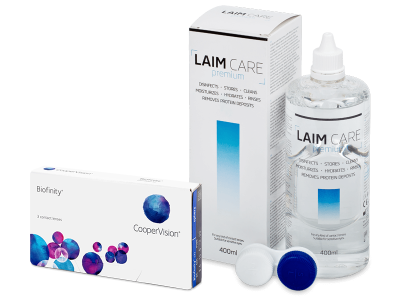 Biofinity (3 Lentillas) + Laim Care 400 ml