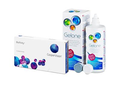 Biofinity (3 Lentillas) + Gelone 360 ml