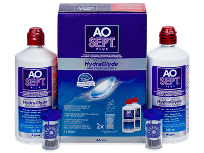 Líquido AO SEPT PLUS HydraGlyde 2 x 360 ml - Pack ahorro - solución doble