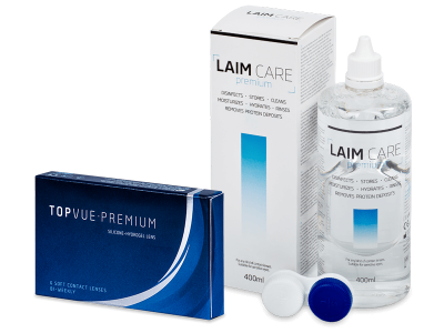 TopVue Premium (6 lentillas) + Laim Care 400 ml