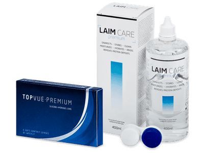 TopVue Premium (6 lentillas) + Líquido Laim-Care 400ml