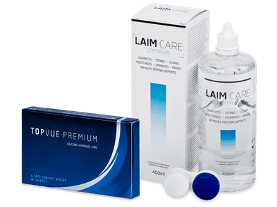 TopVue Premium (6 lentillas) + Laim Care 400 ml