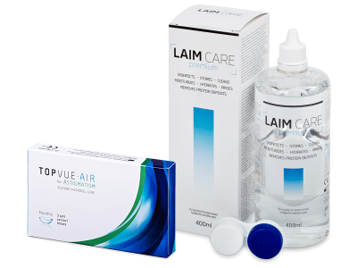 TopVue Air for Astigmatism (3 lentillas) + Laim Care 400 ml