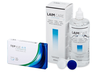 TopVue Air for Astigmatism (3 lentillas) + Laim Care 400 ml