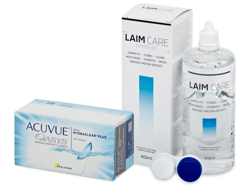 Acuvue Oasys (24 Lentillas) + Laim Care 400 ml - Pack ahorro