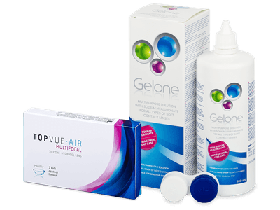 TopVue Air Multifocal (3 lentillas) + líquido Gelone 360 ml