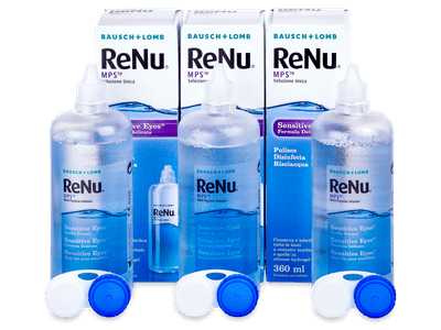 Líquido ReNu MPS Sensitive Eyes 3 x 360 ml
