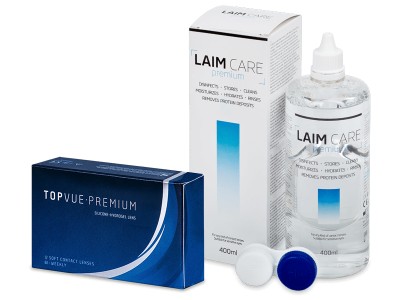 TopVue Premium (12 Lentillas) + Laim-Care 400 ml - Pack ahorro
