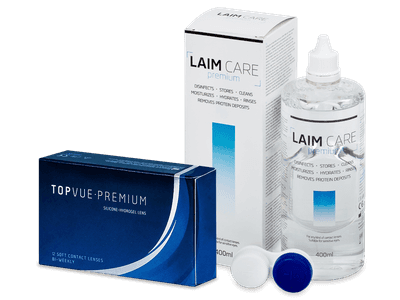TopVue Premium (12 Lentillas) + Laim Care 400 ml