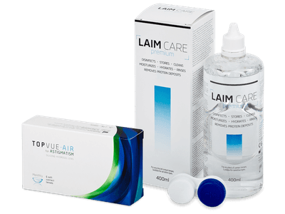 TopVue Air for Astigmatism (6 lentillas) + Laim Care 400 ml