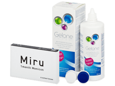 Miru 1month Menicon (6 lentillas) + Gelone 360 ml