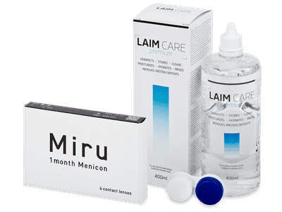 Miru 1month Menicon (6 lentillas) + Laim-Care 400 ml