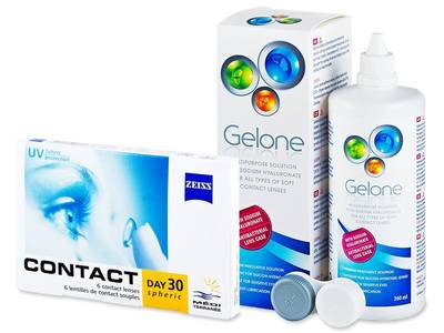Carl Zeiss Contact Day 30 Spheric (6 lentillas) + Gelone 360 ml