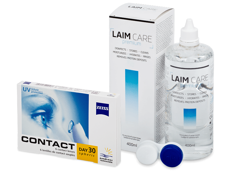 Carl Zeiss Contact Day 30 Spheric (6 lentillas) + Laim-Care 400 ml - Pack ahorro