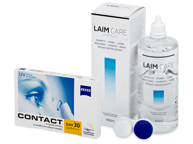 Carl Zeiss Contact Day 30 Spheric (6 lentillas) + Laim Care 400 ml - Pack ahorro