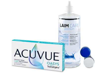 Acuvue Oasys with Transitions (6 lentillas) + líquido Laim-Care 400 ml