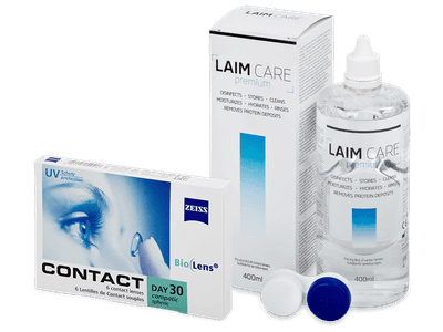 Carl Zeiss Contact Day 30 Compatic (6 lentillas) + Laim Care 400 ml - Diseño antiguo