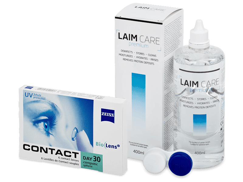 Carl Zeiss Contact Day 30 Compatic (6 lentillas) + Laim-Care 400 ml - Pack ahorro