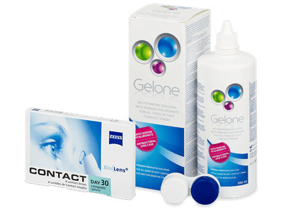 Carl Zeiss Contact Day 30 Compatic (6 lentillas) + líquido Gelone 360 ml - Pack ahorro