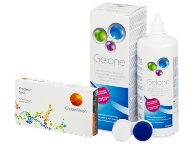 Proclear Toric XR (6 Lentillas) + líquido Gelone 360 ml