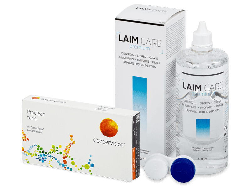 Proclear Toric XR (6 Lentillas) + Laim Care 400 ml - Pack ahorro