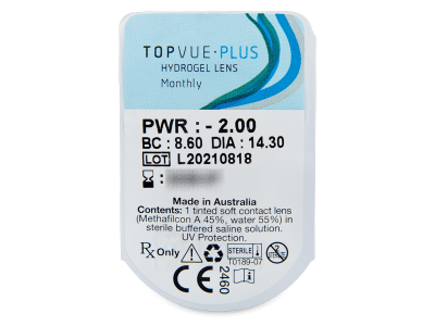 TopVue Plus (6 lentillas) - Previsualización del blister