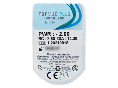 TopVue Plus (6 lentillas) - Previsualización del blister