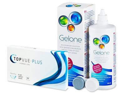 TopVue Plus (6 Lentillas) + Gelone 360 ml - Diseño antiguo