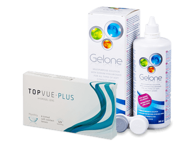 TopVue Plus (6 Lentillas) + Gelone 360 ml